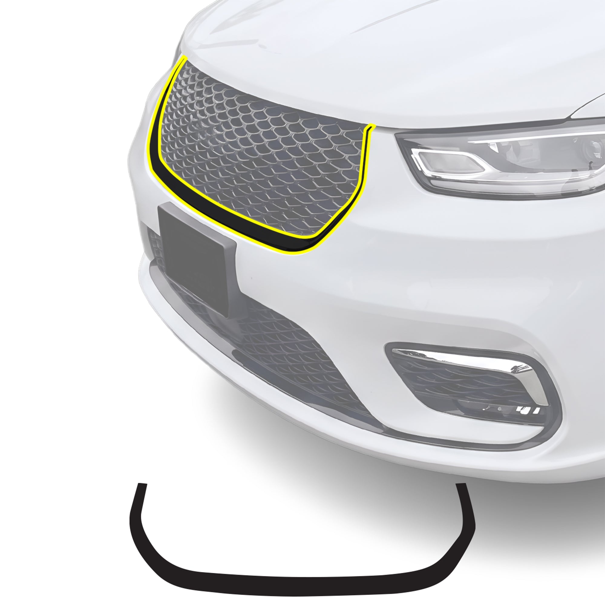 Chrysler Pacifica 2017-2026 Blackout Chrome Delete Kit – Precut Gloss Black Vinyl Overlays