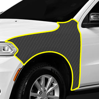 Fits Dodge Durango 2018+ Precut Premium Gloss Black Carbon Fiber Fender Paint Protection Film PPF Decal Film Kit