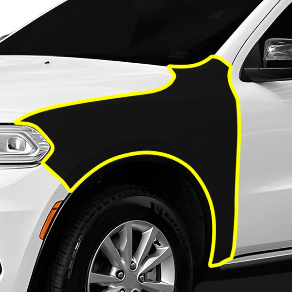 Fits Dodge Durango 2018+ Precut Premium Gloss Black Carbon Fiber Fender Paint Protection Film PPF Decal Film Kit