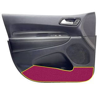 Buy pink Fits Dodge Durango 2016-2024 Alcantara Anti Kick Door Panel Protection Decal Stickers Overlay, Black Red Pink Yellow Purple