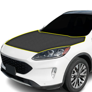 Fits Ford Escape 2020-2022 Precut Premium Gloss Black Carbon Fiber Hood Paint Protection Film PPF Decal Film Kit