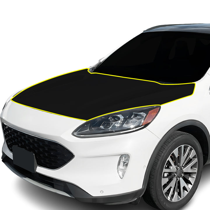 Fits Ford Escape 2020 - 2022 Precut Premium Gloss Black Carbon Fiber Hood Paint Protection Film PPF Decal Film Kit - Bogar Tech Designs