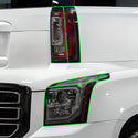 Full Headlight Taillight Precut Smoked PPF Tint Kit Film Overlay Fits GMC Yukon 2015-2020