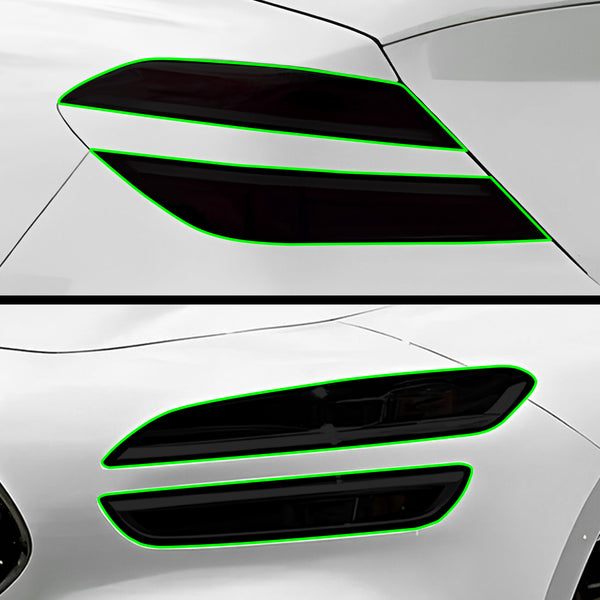 Genesis G70 2022–2026 Dark Smoke Headlight & Taillight Tint Kit – Precut Vinyl Lens Overlays