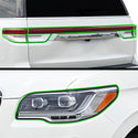 Fits Lincoln Navigator L 2022+ Full Headlight Taillight Precut Smoked PPF Tint Kit Film Overlay