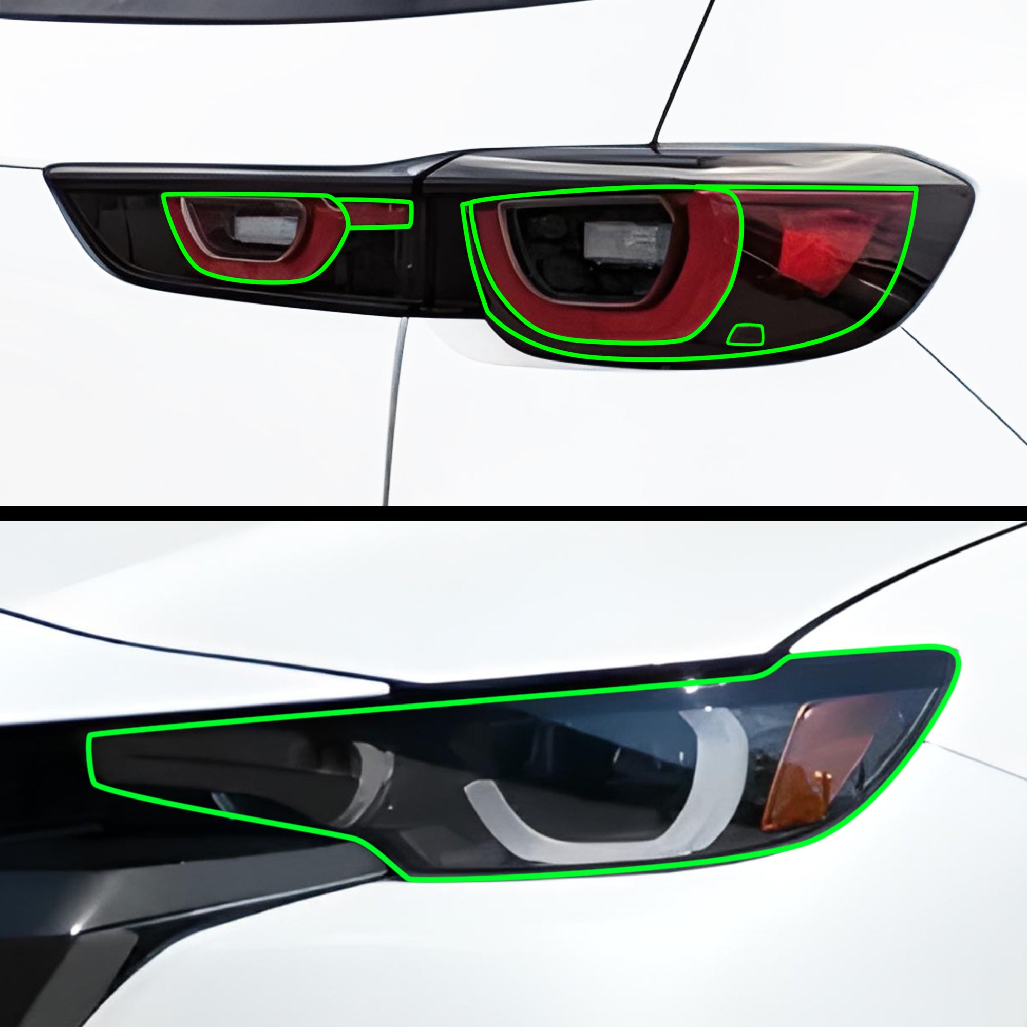 Full Headlight Taillight Precut Smoked PPF Tint Kit Film Overlay Fits Mazda Cx - 50 2023 - 2025 - Bogar Tech Designs