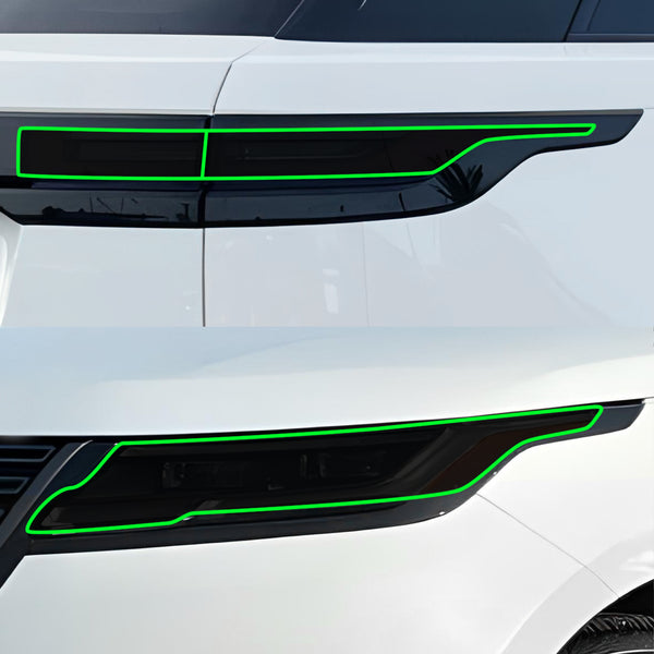 Full Headlight Taillight Precut Smoked PPF Tint Kit Film Overlay Fits Land Rover Range Rover Velar 2018+