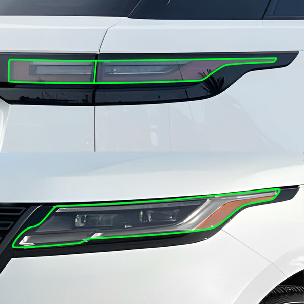 Full Headlight Taillight Precut Smoked PPF Tint Kit Film Overlay Fits Land Rover Range Rover Velar 2018+