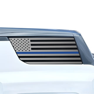 Buy thin-blue-line Fits GMC Hummer EV SUV 2024+ Quarter Window American Flag Vinyl Decal Stickers