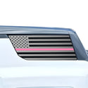 Fits GMC Hummer EV SUV 2024+ Quarter Window American Flag Vinyl Decal Stickers