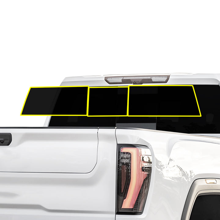 Fits GMC Sierra HD 2500 - 3500 Crew Cab 2015+ Premium Nano Ceramic Precut Window Tint Film Kit Front Rear Windows Windshield - Bogar Tech Designs