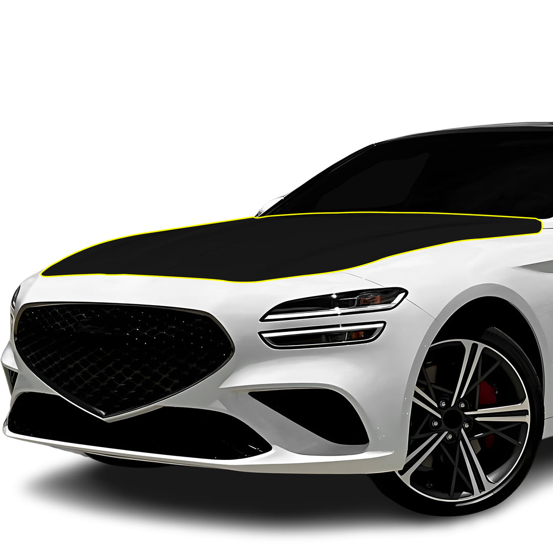 G70 Logo Surround 4-Piece Real Carbon Fiber Grille Logo Frame Stickers ...
