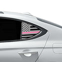 Fits Genesis G70 2019+ Quarter Window American Flag Vinyl Decal Stickers