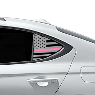 Buy thin-pink-line Fits Genesis G70 2019+ Quarter Window American Flag Vinyl Decal Stickers