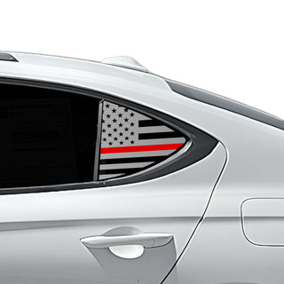 Buy thin-red-line Fits Genesis G70 2019+ Quarter Window American Flag Vinyl Decal Stickers