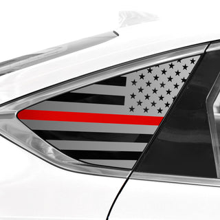 Buy thin-red-line Quarter Window American Flag Vinyl Decal Stickers Fits Genesis G80 2022-2025