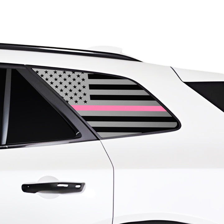 Fits Honda Prologue 2024 - 2025 Quarter Window American Flag Vinyl Decal Stickers - Bogar Tech Designs