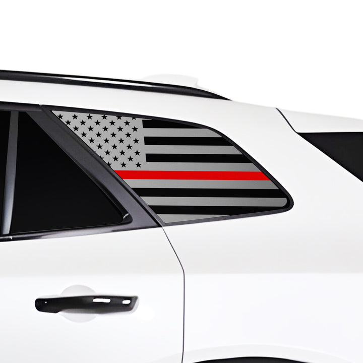 Fits Honda Prologue 2024 - 2025 Quarter Window American Flag Vinyl Decal Stickers - Bogar Tech Designs