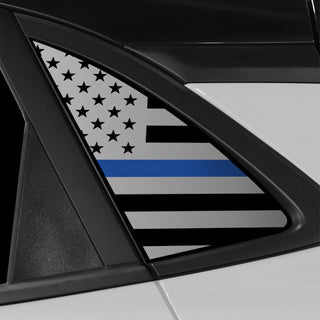 Buy thin-blue-line Quarter Window American Flag Vinyl Decal Stickers Fits Hyundai Kona 2018-2023