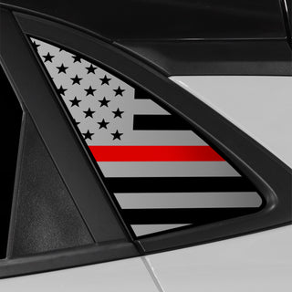 Buy thin-red-line Quarter Window American Flag Vinyl Decal Stickers Fits Hyundai Kona 2018-2023