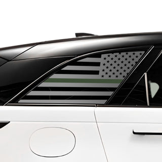 Buy thin-green-line Quarter Window American Flag Vinyl Decal Stickers Fits Range Rover Velar 2018+