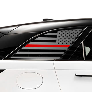 Buy thin-red-line Quarter Window American Flag Vinyl Decal Stickers Fits Range Rover Velar 2018+