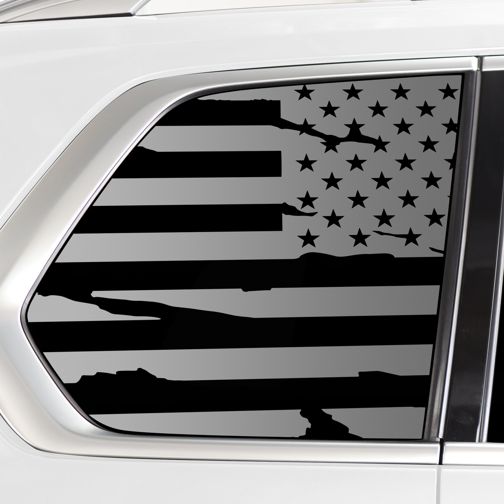 Quarter Window American Flag Vinyl Decal Stickers Fits BMW X7 2019 - 2025 - Bogar Tech Designs