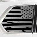 Quarter Window American Flag Vinyl Decal Stickers Fits BMW X7 2019-2022