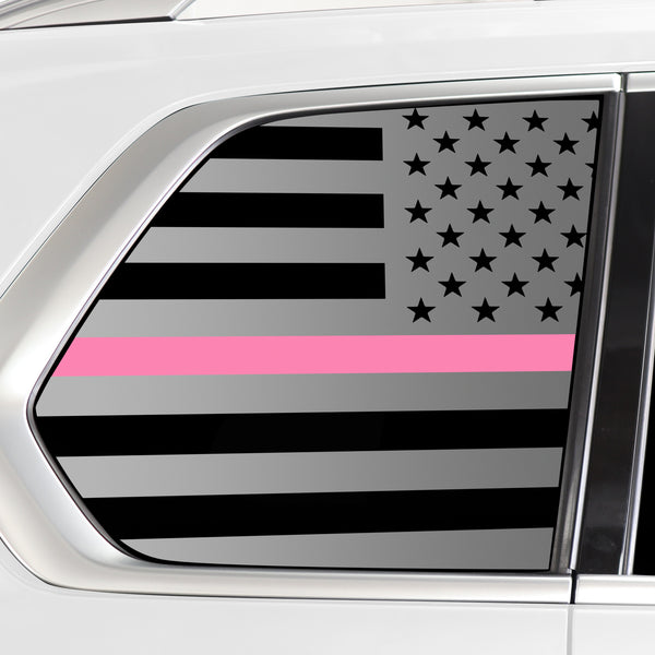 Quarter Window American Flag Vinyl Decal Stickers Fits BMW X7 2019-2022