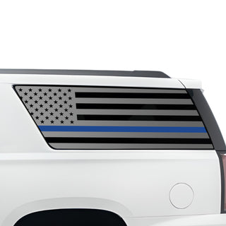 Buy thin-blue-line Quarter Window American Flag Vinyl Decal Stickers Fits GMC Yukon XL 2015-2020