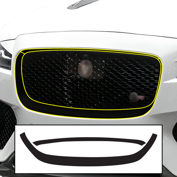 Jaguar F-Pace 2017-2026 Blackout Chrome Delete Kit – Precut Gloss Black Vinyl Overlays