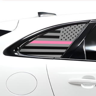 Buy thin-pink-line Quarter Window American Flag Vinyl Decal Stickers Fits Jaguar F-Pace 2017-2023