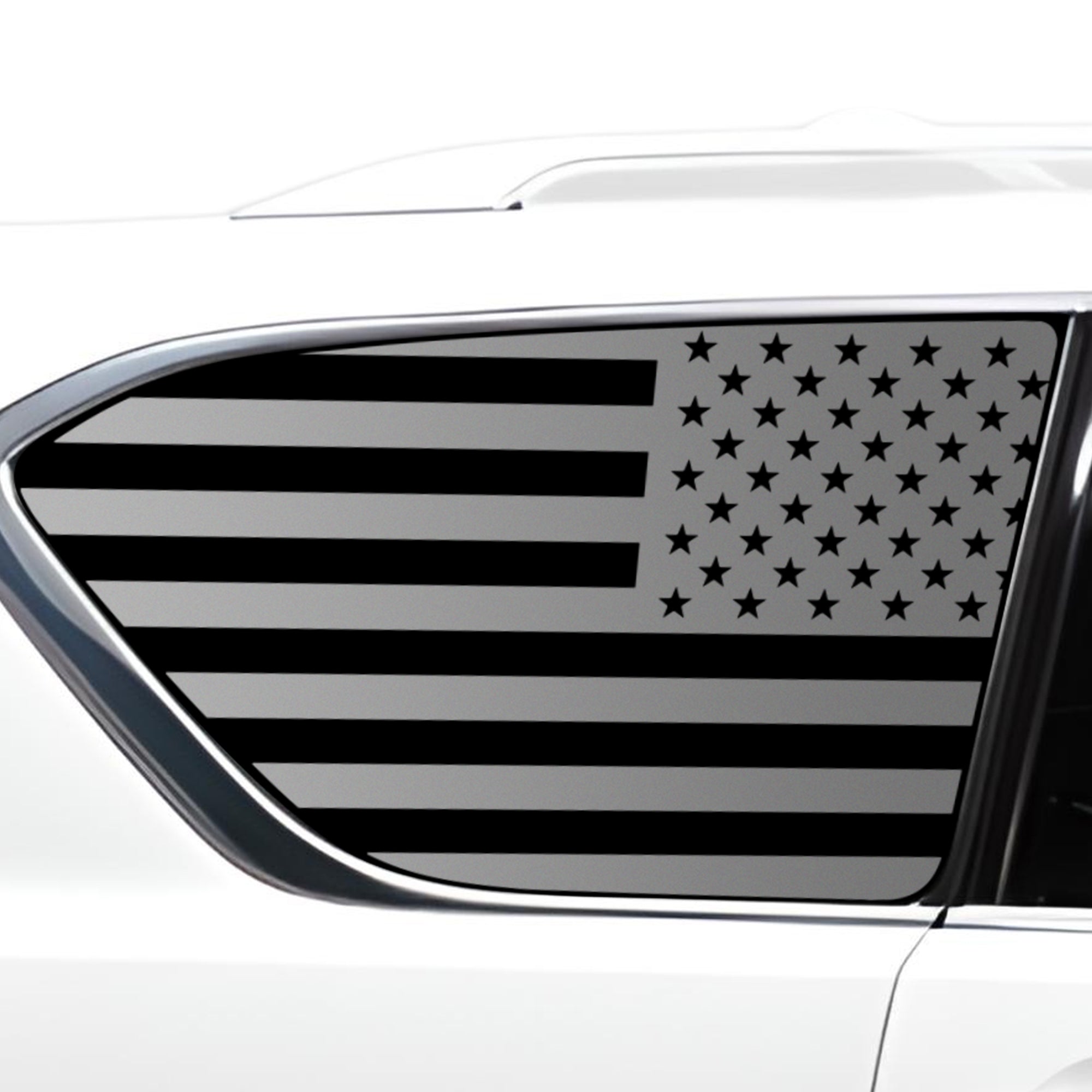 Quarter Window American Flag Vinyl Decal Stickers Fits Infiniti QX80 2017 - 2025 - Bogar Tech Designs