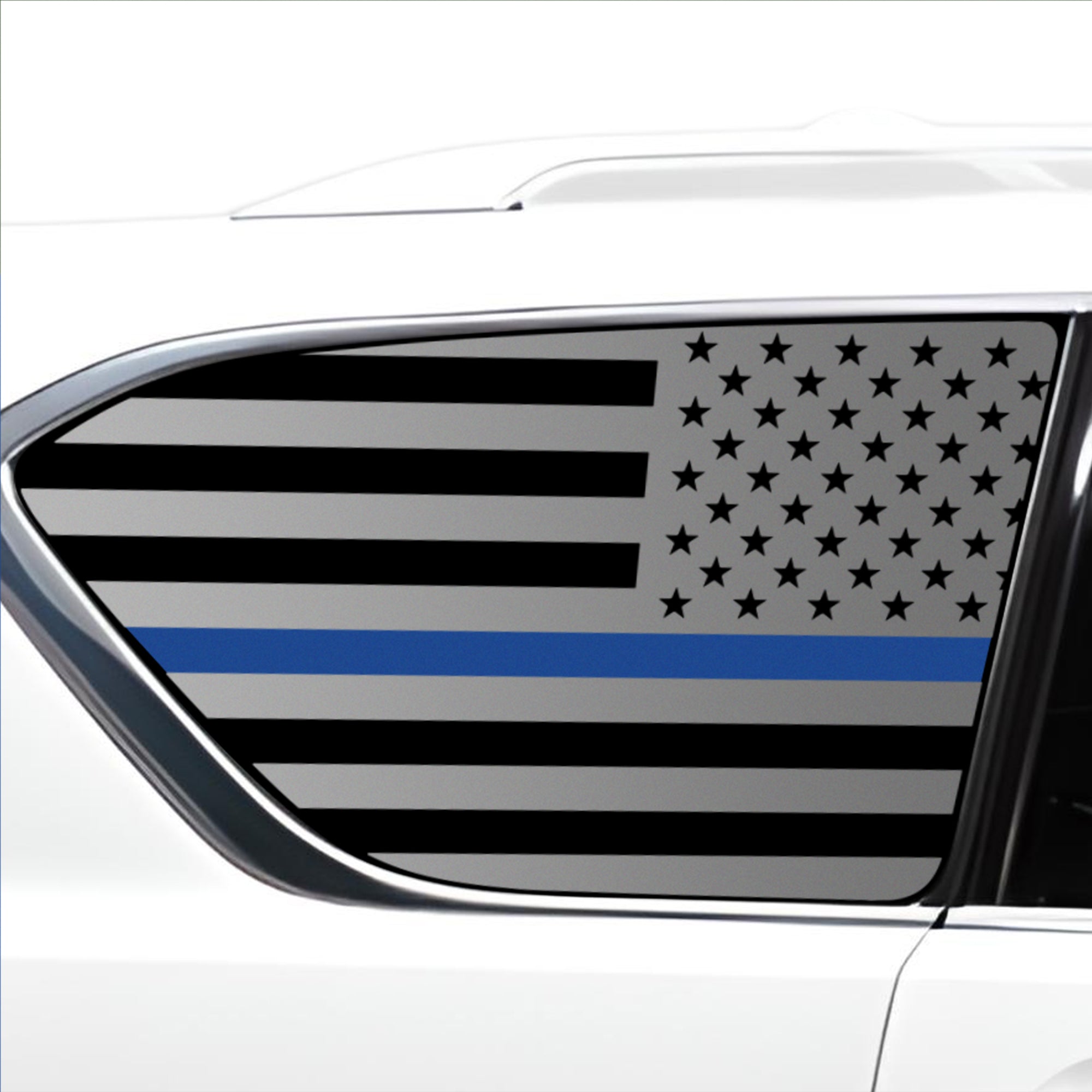 Quarter Window American Flag Vinyl Decal Stickers Fits Infiniti QX80 2017 - 2025 - Bogar Tech Designs