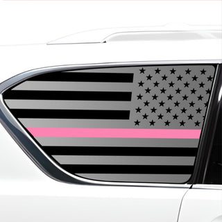 Buy thin-pink-line Quarter Window American Flag Vinyl Decal Stickers Fits Infiniti QX80 2017+