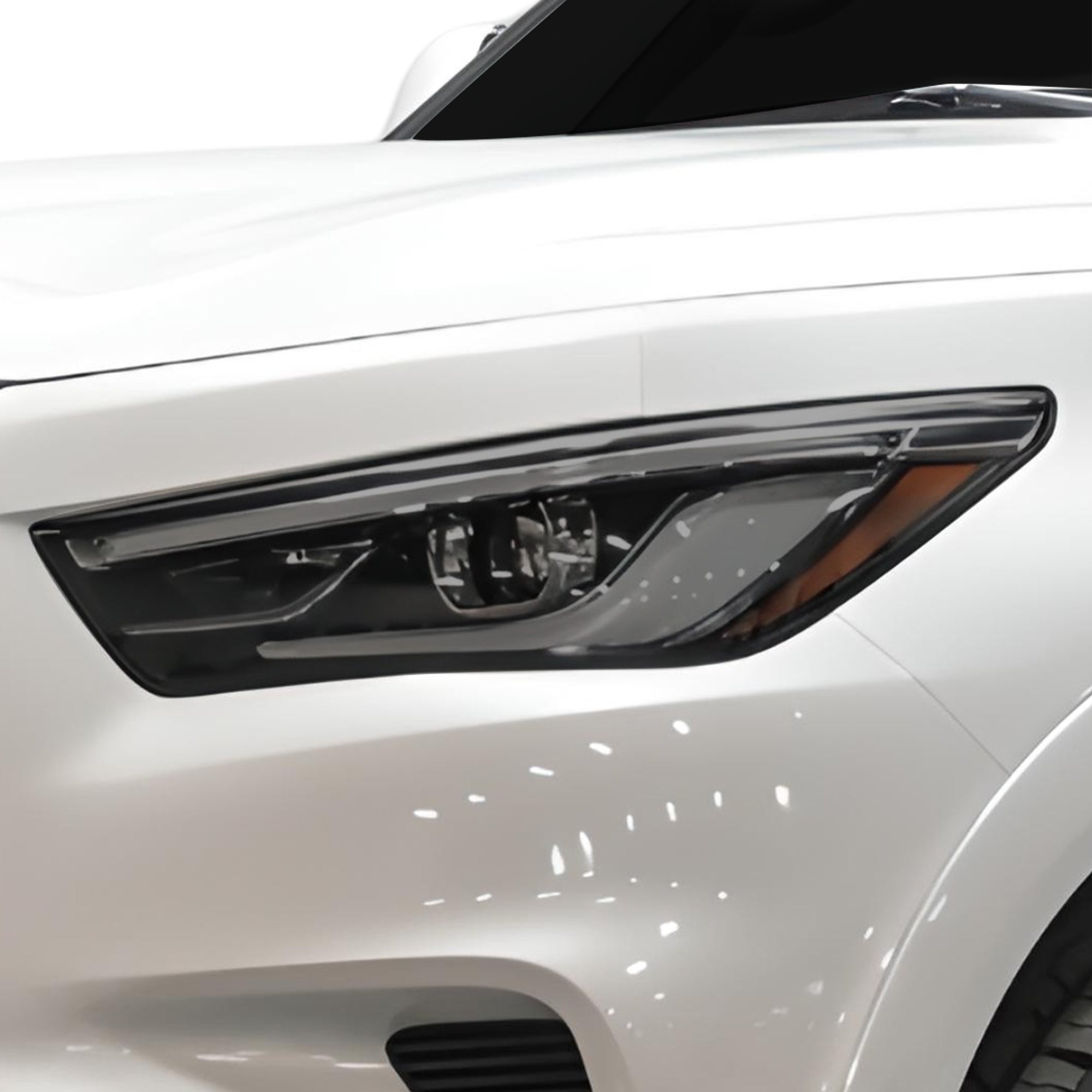 Full Headlight Taillight Precut Smoked PPF Tint Kit Film Overlay Fits Infiniti QX80 2018 - 2024 - Bogar Tech Designs
