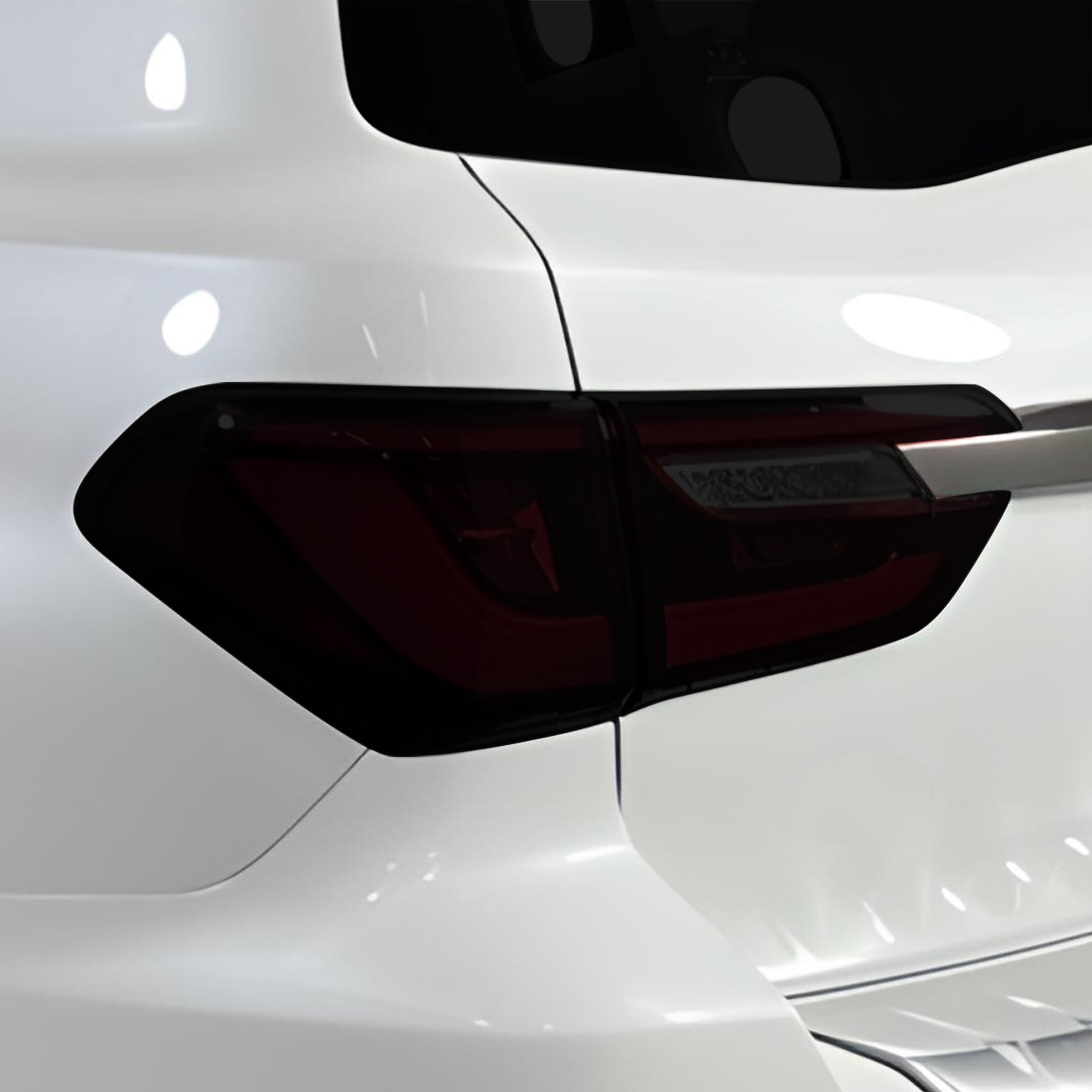 Full Headlight Taillight Precut Smoked PPF Tint Kit Film Overlay Fits Infiniti QX80 2018 - 2024 - Bogar Tech Designs