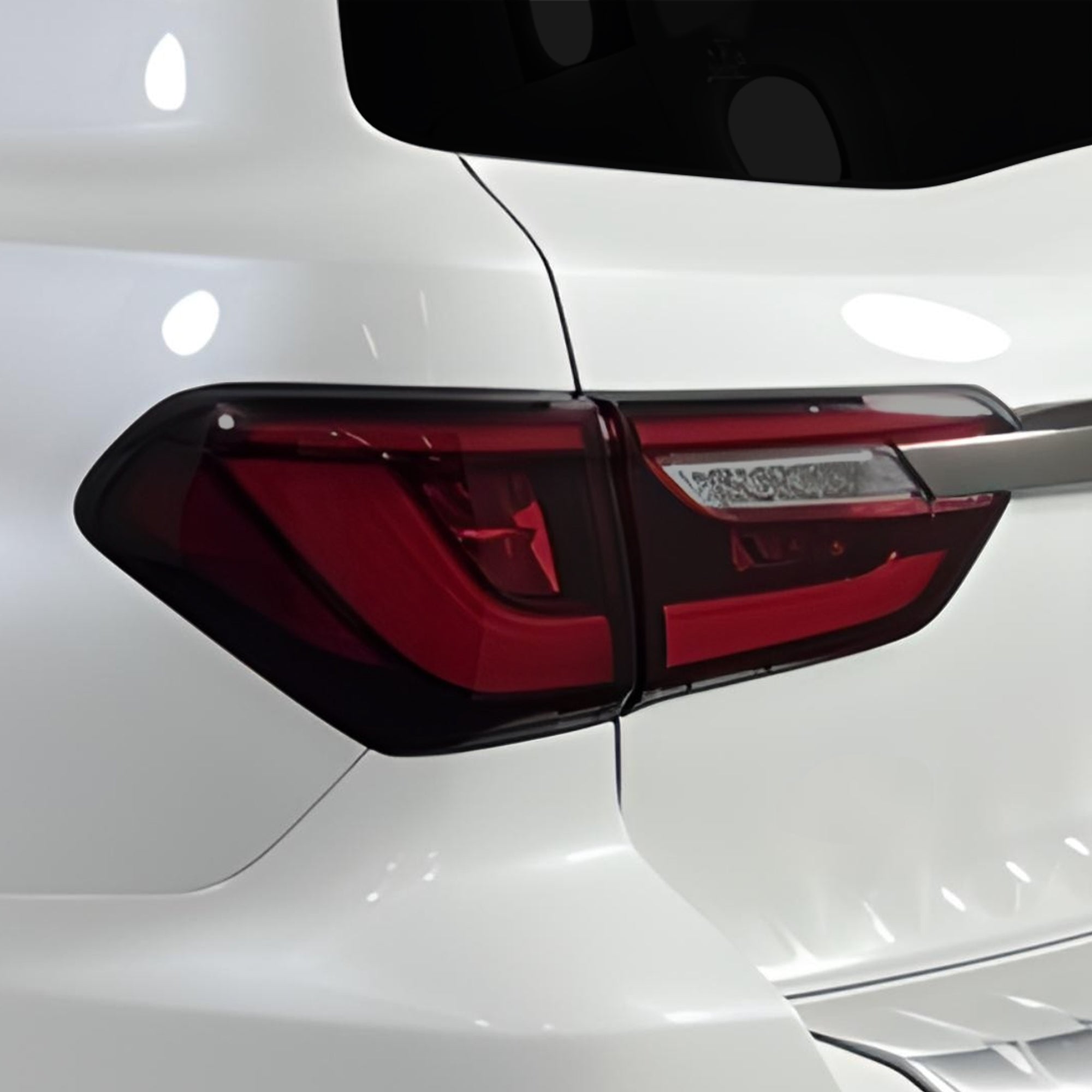 Full Headlight Taillight Precut Smoked PPF Tint Kit Film Overlay Fits Infiniti QX80 2018 - 2024 - Bogar Tech Designs