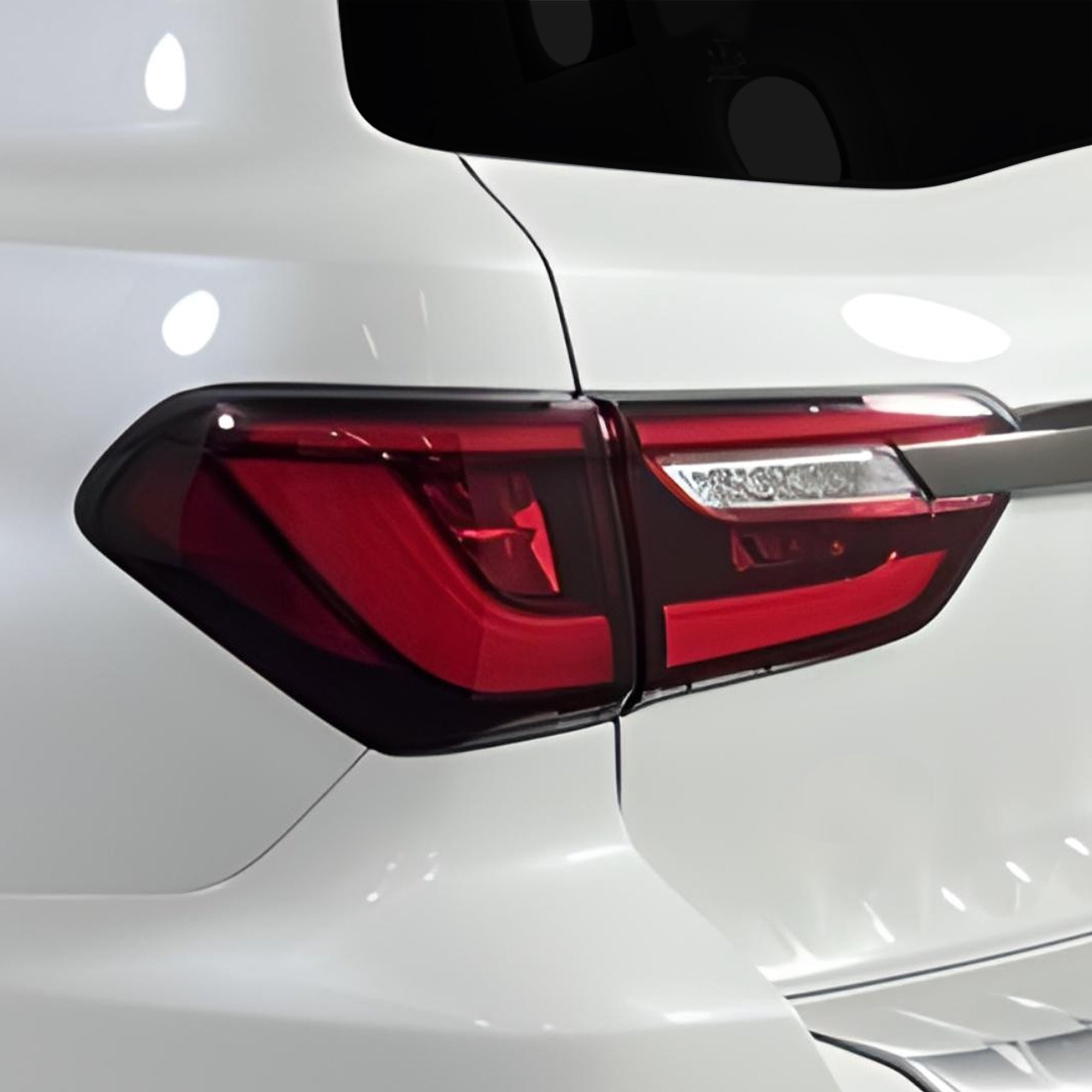 Full Headlight Taillight Precut Smoked PPF Tint Kit Film Overlay Fits Infiniti QX80 2018 - 2024 - Bogar Tech Designs