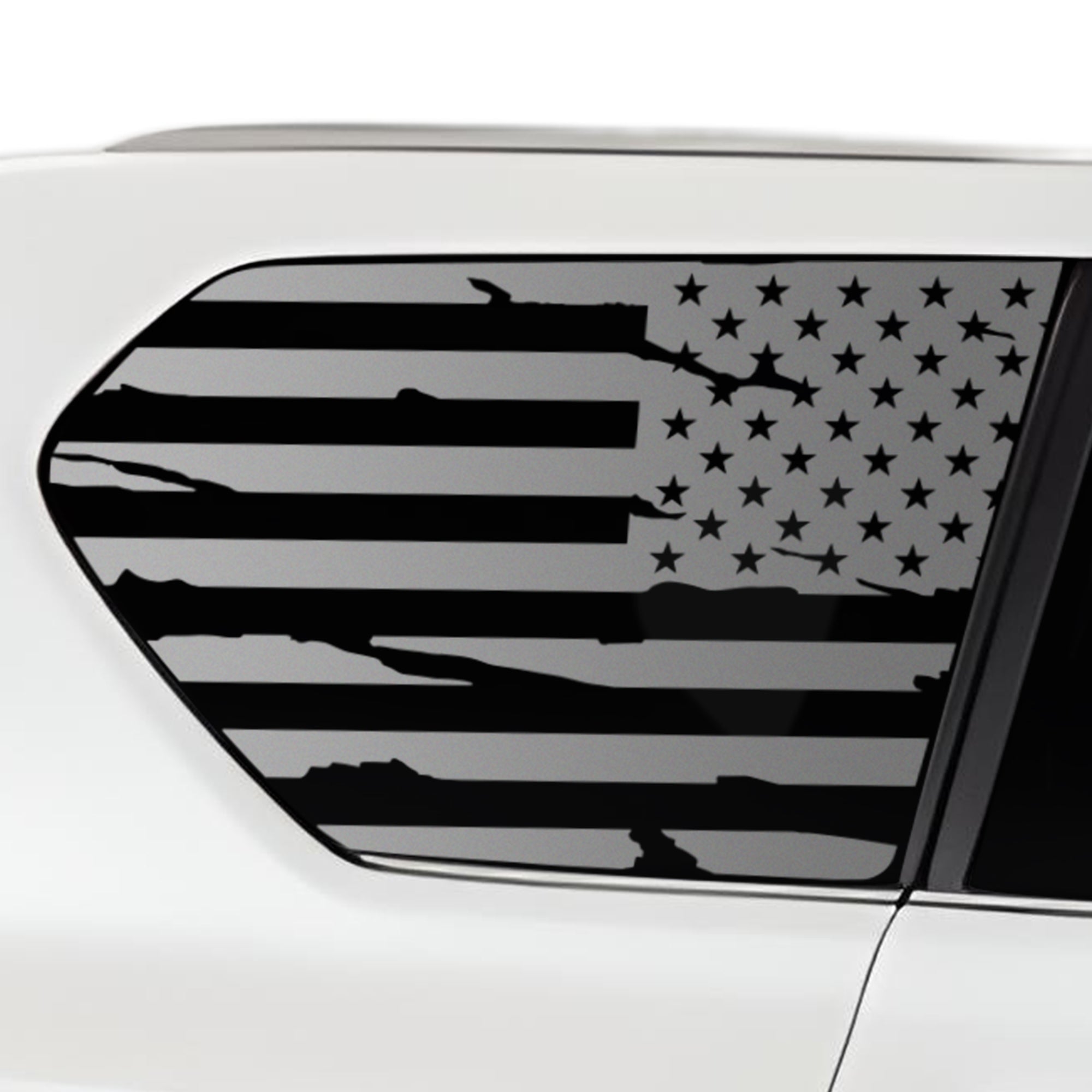 Quarter Window American Flag Vinyl Decal Stickers Fits Lexus GX 2018 - 2023 - Bogar Tech Designs