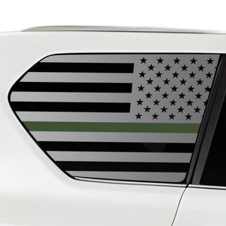 Buy thin-green-line Quarter Window American Flag Vinyl Decal Stickers Fits Lexus GX 2018-2023