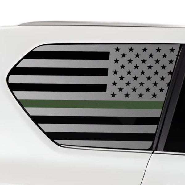 Quarter Window American Flag Vinyl Decal Stickers Fits Lexus GX 2018-2023