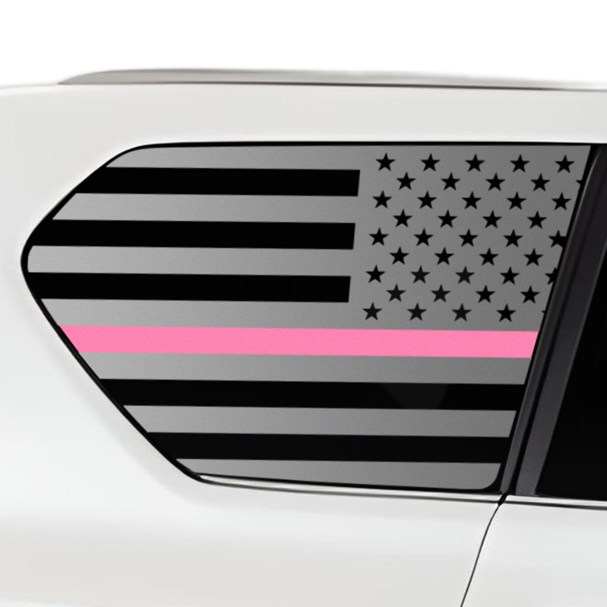 Quarter Window American Flag Vinyl Decal Stickers Fits Lexus GX 2018 - 2023 - Bogar Tech Designs