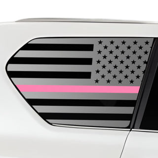 Buy thin-pink-line Quarter Window American Flag Vinyl Decal Stickers Fits Lexus GX 2018-2023