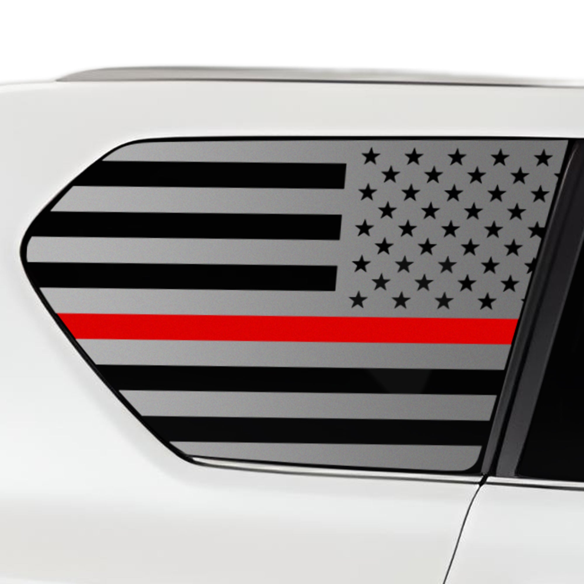 Quarter Window American Flag Vinyl Decal Stickers Fits Lexus GX 2018 - 2023 - Bogar Tech Designs