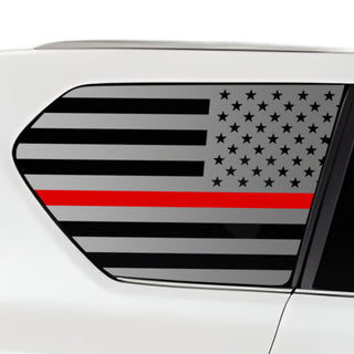 Buy thin-red-line Quarter Window American Flag Vinyl Decal Stickers Fits Lexus GX 2018-2023