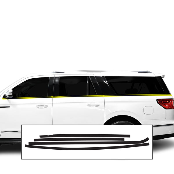 Fits Lincoln Navigator (L) 2018+ Vinyl Chrome Delete Blackout Decal Stickers Overlay Film