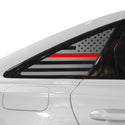 Quarter Window American Flag Vinyl Decal Stickers Fits Audi A6 S6 2019-2024