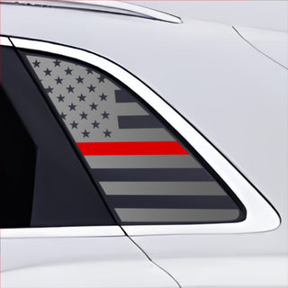 Buy thin-red-line Quarter Window American Flag Vinyl Decal Stickers Fits Audi Q3 2019-2024