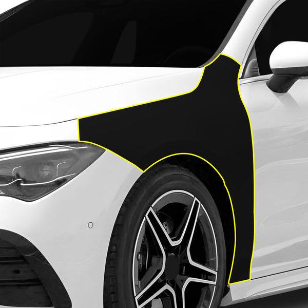 Fits Mercedes Benz CLA Class 2019+ Precut Premium Gloss Black Carbon Fiber Fender Paint Protection Film PPF Decal Film Kit Cover